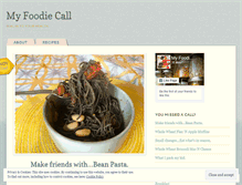 Tablet Screenshot of myfoodiecall.com